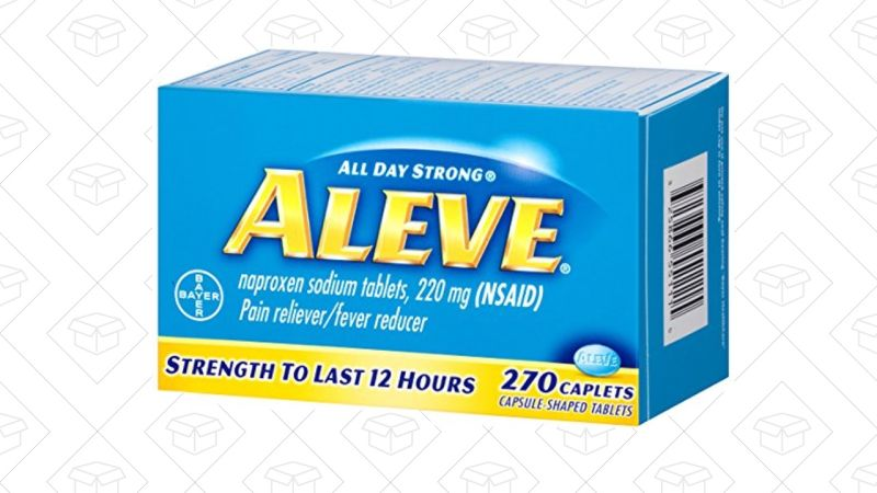 Aleve, 270 Caplets | $6 | Amazon
